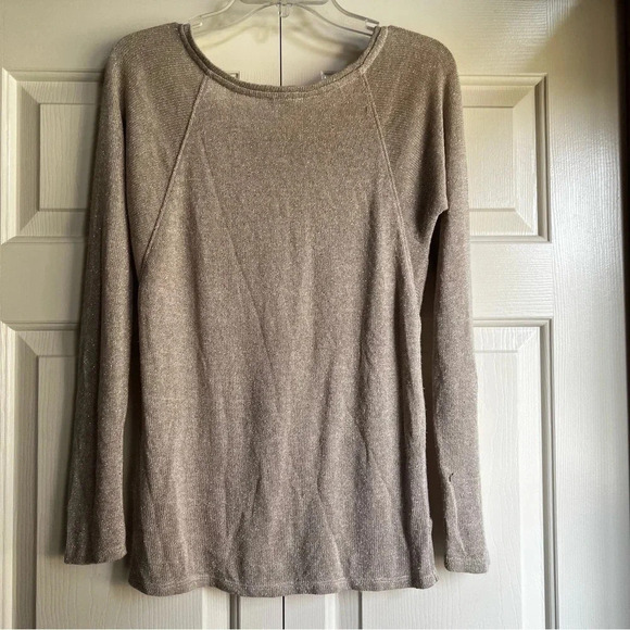 AG by Adriano Goldschmied Long Sleeve Scoop neck sparkle sweater - Picture 7 of 8